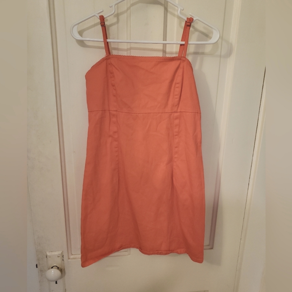 Coral Scalloped Stitch Summer Dresd